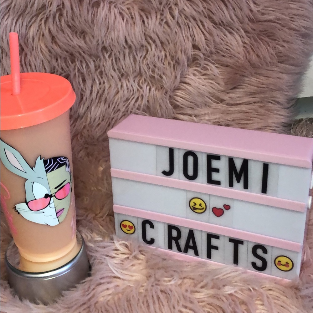 Bad bunny 🐰 custom cup
